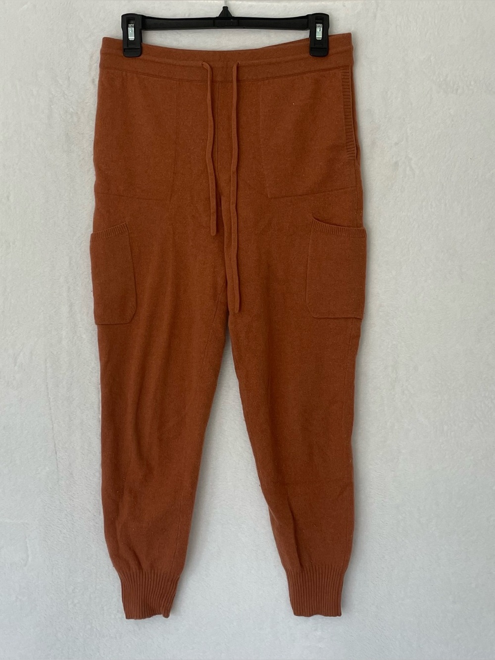 NAADAM 100% Cashmere XS Orange Joggers Loungewear Lounge Pants Comfy Sweats